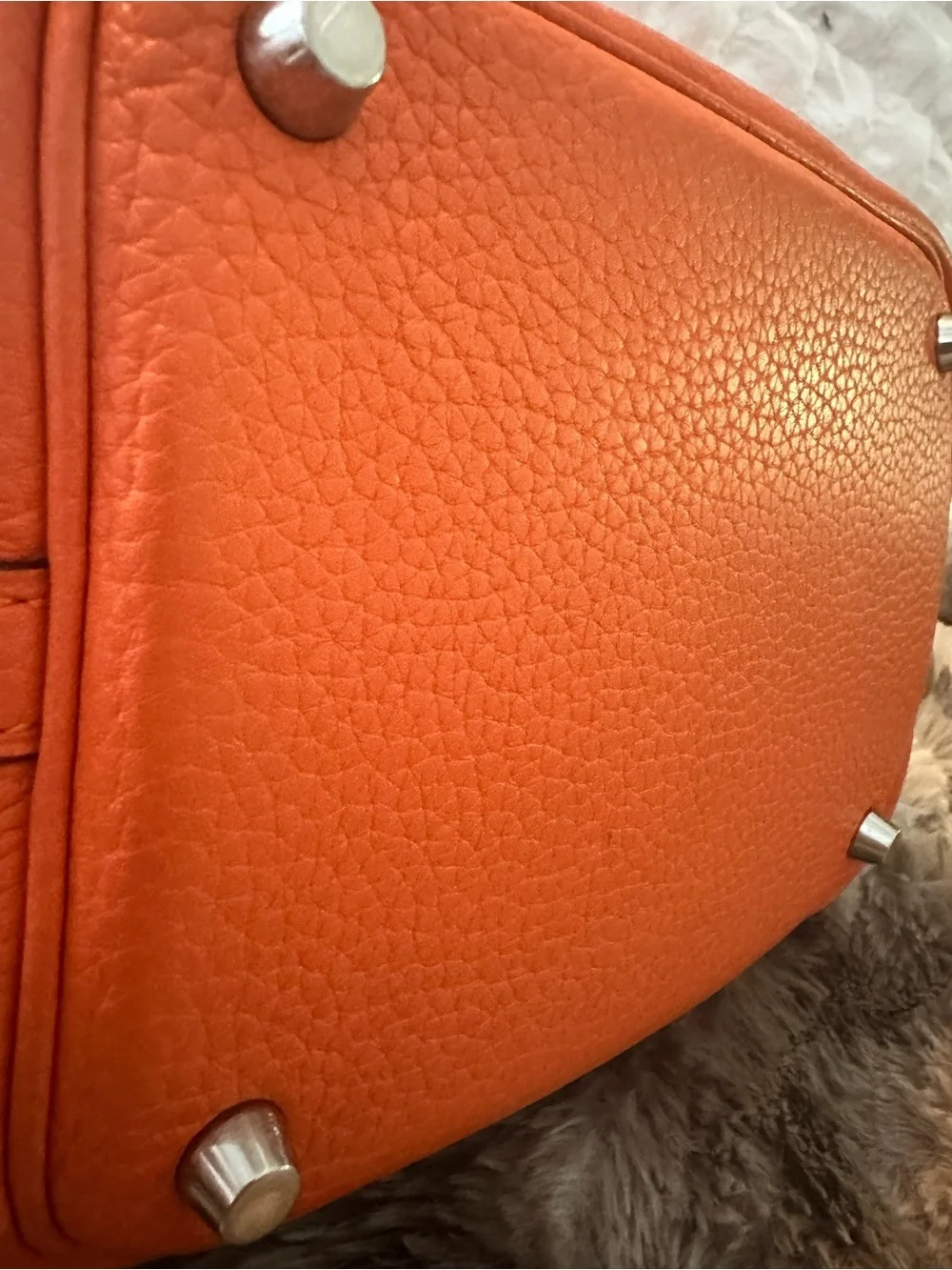 Hermes Picotin Lock PM 18 Orange Clemence Leather Bag - PERFECT w/ lock + 2 keys
